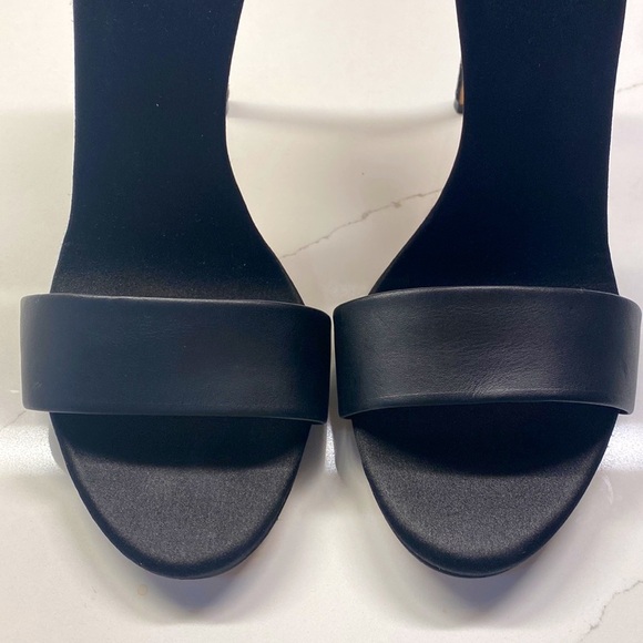 Giuseppe Zanotti Silver Crystal Embellished Heels Black Leather Sandals Shoes - Picture 11 of 15